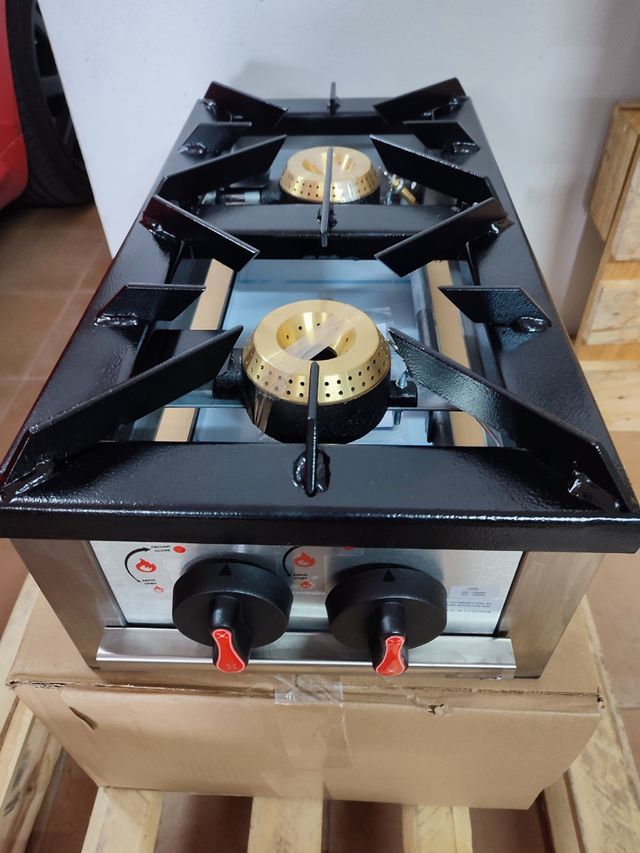 FORNELLO A GAS PROFESSIONALE 30X60 CM