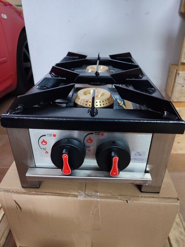 FORNELLO A GAS PROFESSIONALE 30X60 CM