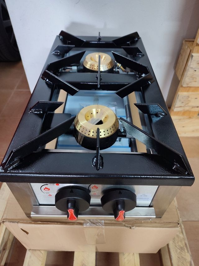 FORNELLO A GAS PROFESSIONALE 30X60 CM