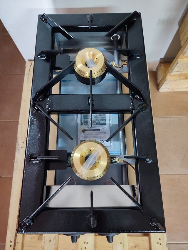 FORNELLO A GAS PROFESSIONALE 30X60 CM