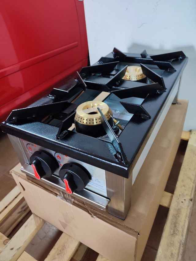 FORNELLO A GAS PROFESSIONALE 30X60 CM