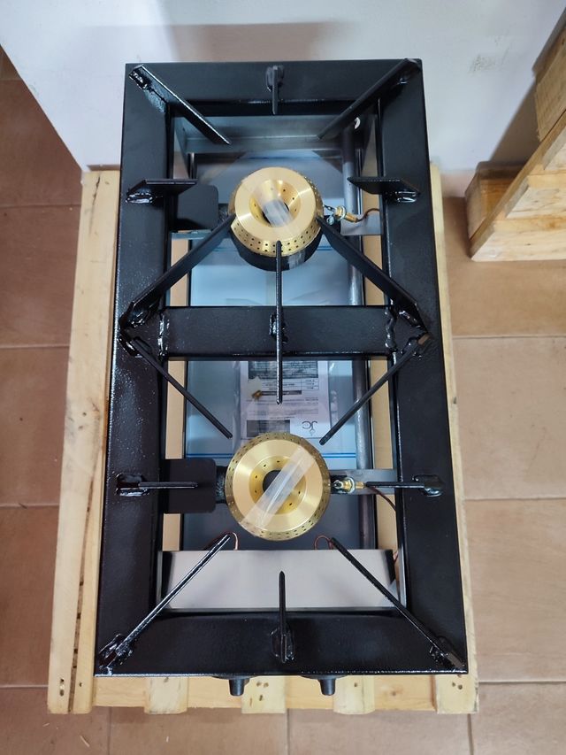 FORNELLO A GAS PROFESSIONALE 30X60 CM