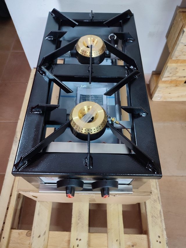 FORNELLO A GAS PROFESSIONALE 30X60 CM