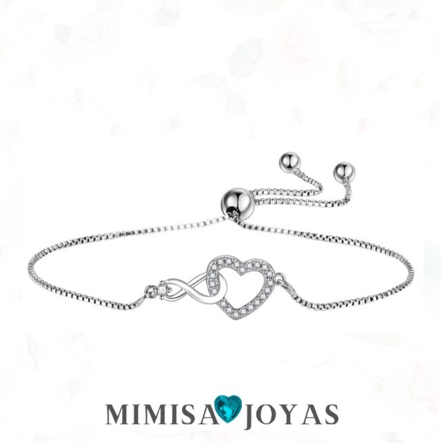 Pulsera Plata 925 corazón infinito