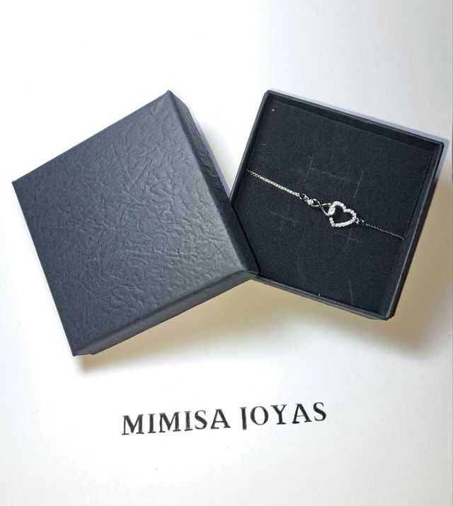 Pulsera Plata 925 corazón infinito