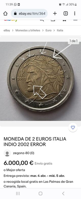 moneda italiana 2002