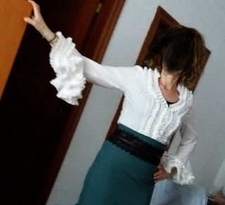 camisa sevillanas, flamenca, Talla 42/44