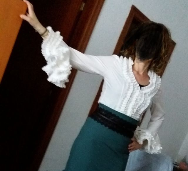 camisa sevillanas, flamenca, Talla 42/44