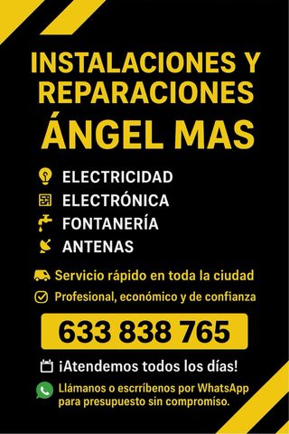 24H Electricista / Fontanero / Pintor / Aires