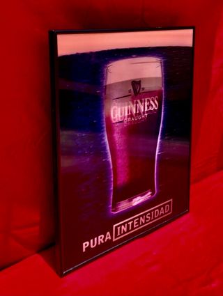 CARTEL LUMINOSO GUINNESS / VINTAGE / AÑOS 90