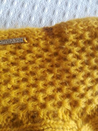 gorro y bufanda mostaza mayoral