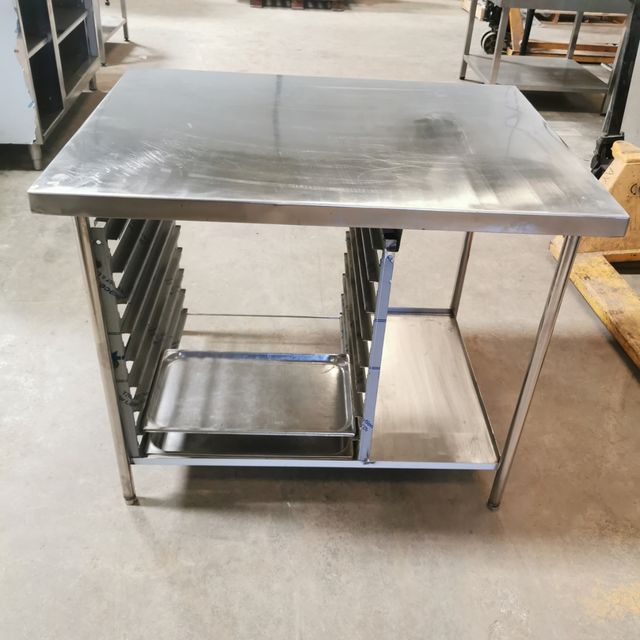 mesa acero guías  gastro gastronom