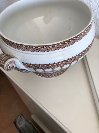 Sopera porcelana Sarreguemines