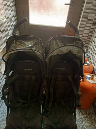 Carrito bebes gemelar