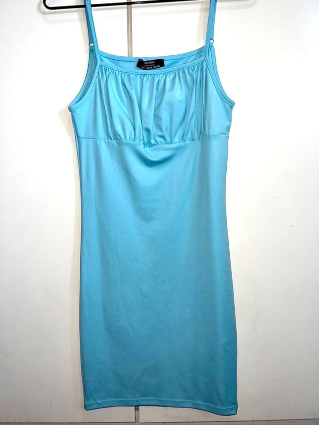 Vestido Bershka Azul cielo