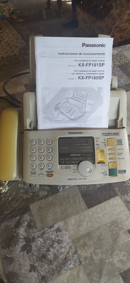 teléfono fax Panasonic KX-FP 185