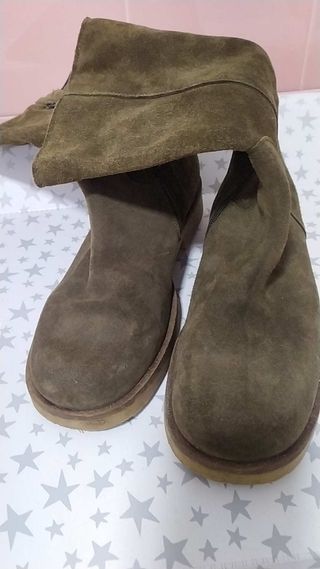Bota de piel ZARA