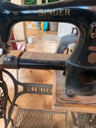Máquina de coser Singer de Piel
