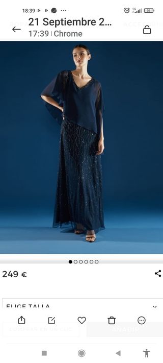 Vestido de fiesta. Marca Woman El Corte Inglés