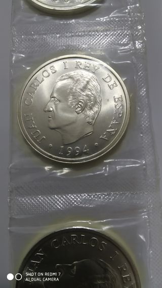 Lote de 4 monedas de 2000 pesetas de plata