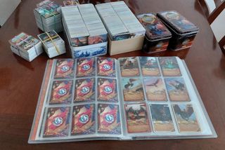 Cromos álbumes y cajas Fantasy Riders