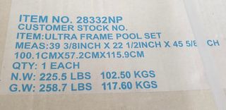 Piscina sin estrenar