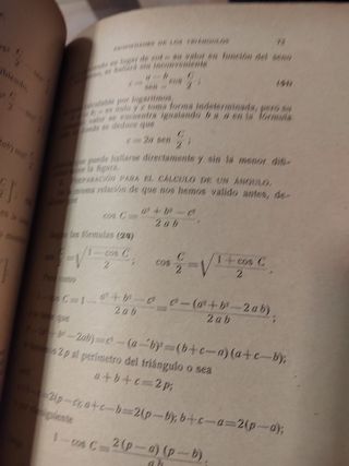 ELEMENTOS DE TRIGONOMETRIA. 1923.