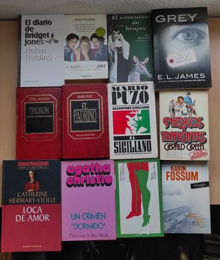 12 novelas a 20€, por unidad o por separado