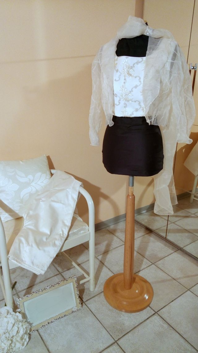 Completo pantalone bolerino giacchino stola