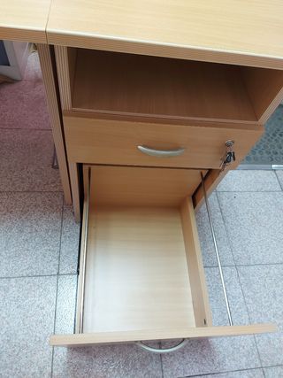 Mesa oficina o escritorio con cajonera 1,70x80m