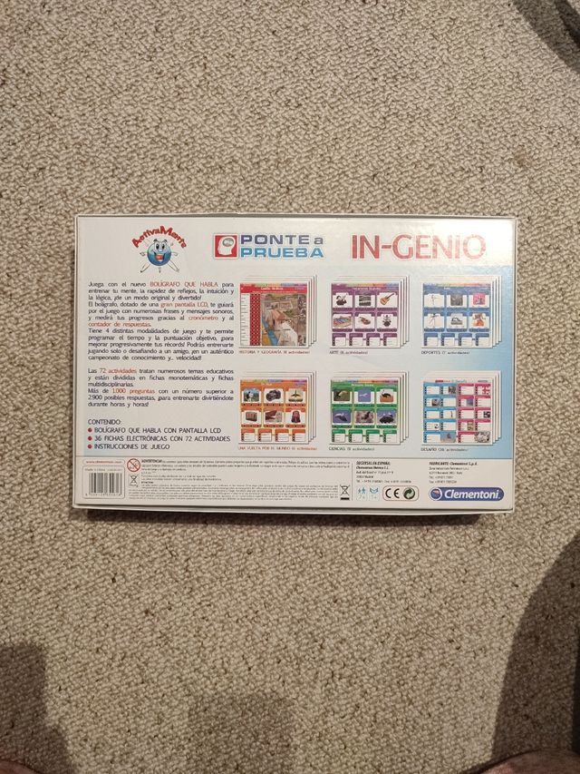 Juego "Ponte a prueba In-Genio"