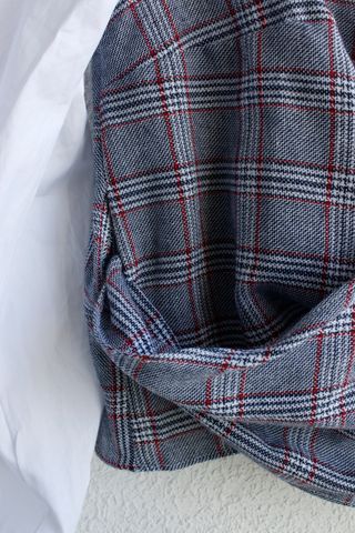 Camisa blanca con cuadros NUEVA