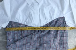 Camisa blanca con cuadros NUEVA