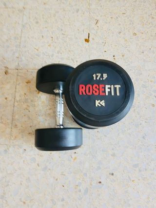 2 mancuernas redondas de goma