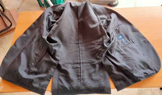 Traje gris 46 pantalón 54 chaqueta