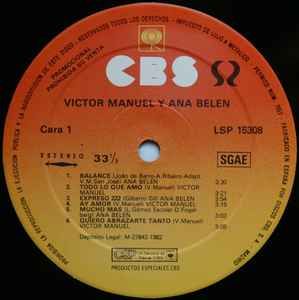 Discos de vinilo VICTOR MANUEL ANA BELEN