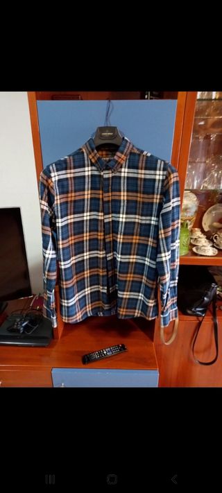 2 camicie quadri  uomo manica lunga slim fir