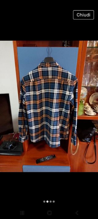 2 camicie quadri  uomo manica lunga slim fir