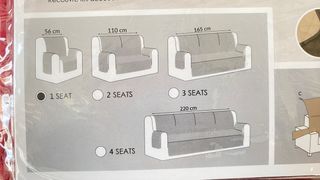 Cubre Sofá reversible con bolsillos 2 plazas