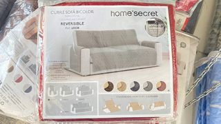 Cubre Sofá reversible con bolsillos 2 plazas