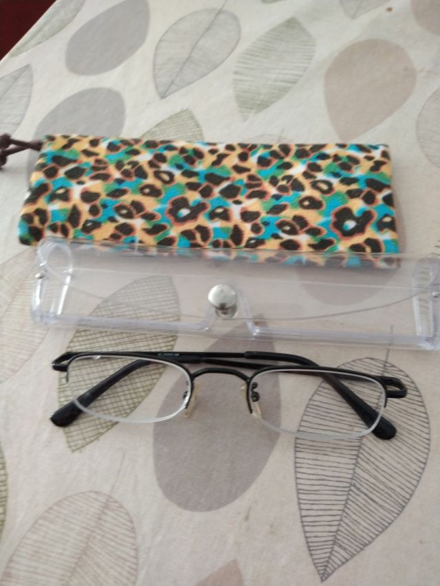 Dos fundas de gafas de cerca regalo gafas 2'5