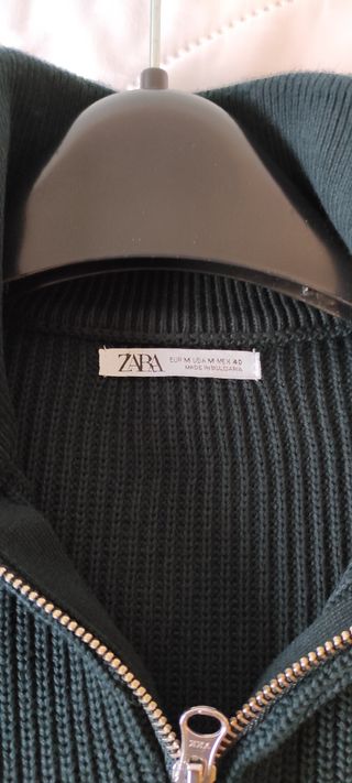 Jersey verde zara