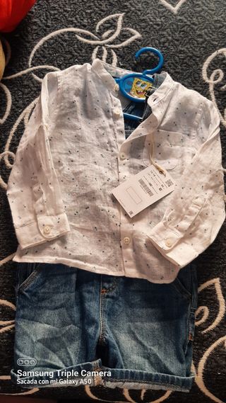 conjunto peto y camisa