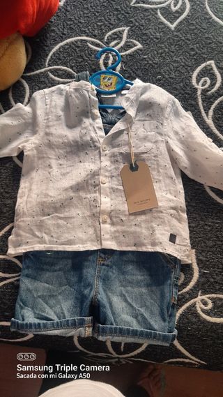 conjunto peto y camisa