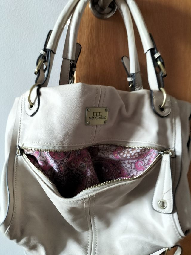 BOLSO MSK COLOR CREMA