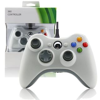 MANDO CON CABLE BLANCO COMPATIBLE PARA XBOX 360