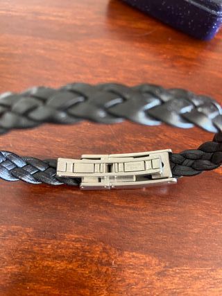 Pulsera cuero de VICEROY con cierre plata