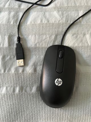 Trust Webcam + ratón HP + teclado Logitech