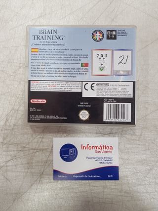 Videojuego Brain Training / Nintendo DS
