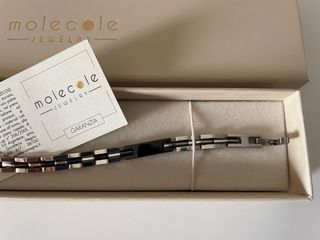 Bracciale uomo acciaio molecole nuovo